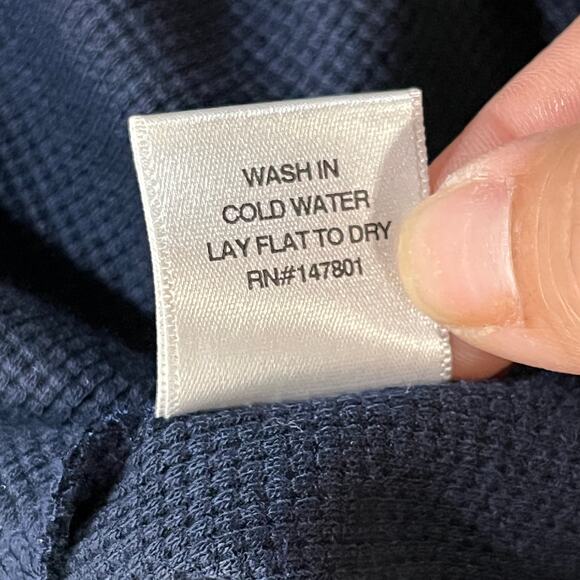 Southcott Threads Women's Waffle Knit Cowl Neck Navy Dress with Pockets Size XL - Picture 6 of 8